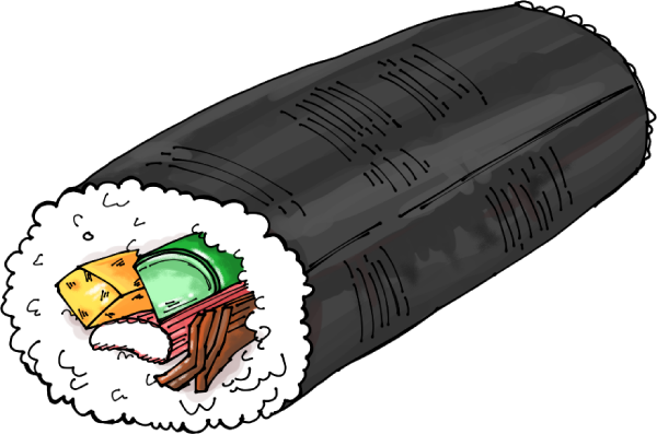 恵方巻のイラスト