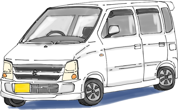 SUZUKIワゴンRのイラスト