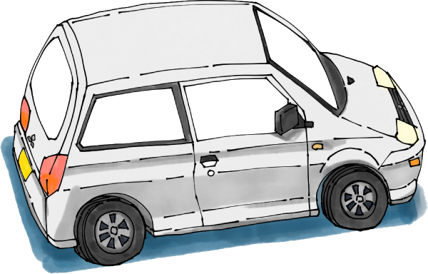 三菱ミニカのイラスト