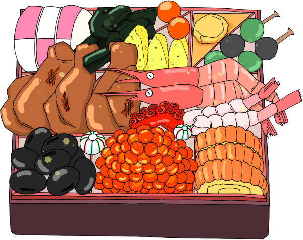 おせち料理のイラスト