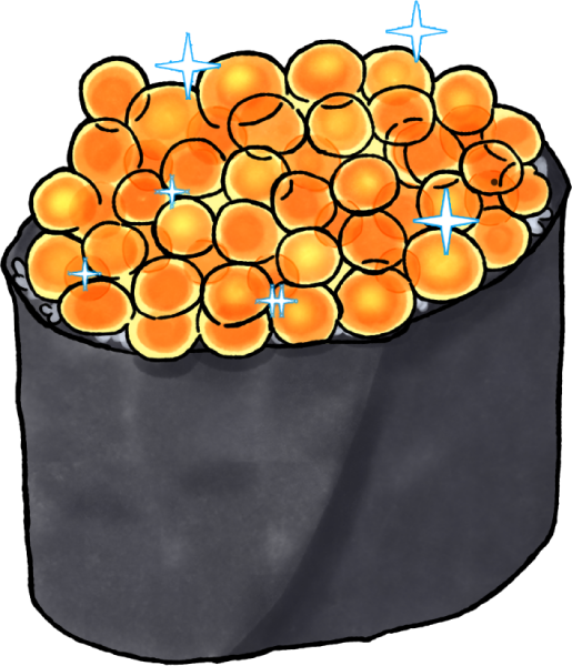 いくら軍艦のイラスト