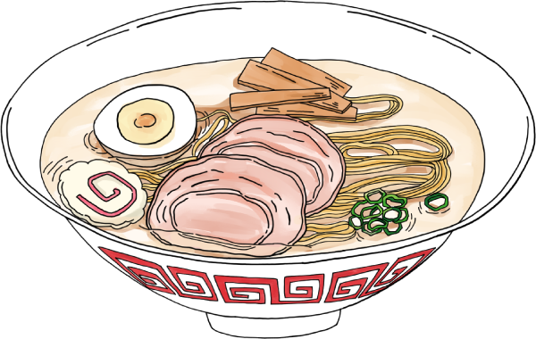 醤油ラーメンのイラスト