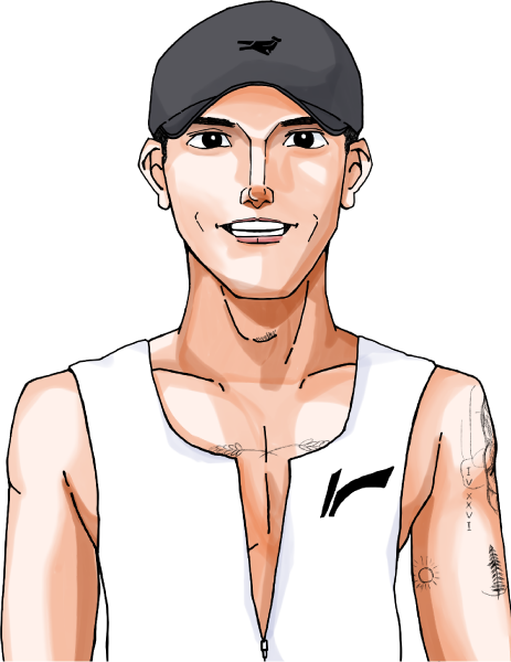 大迫傑さんのイラスト