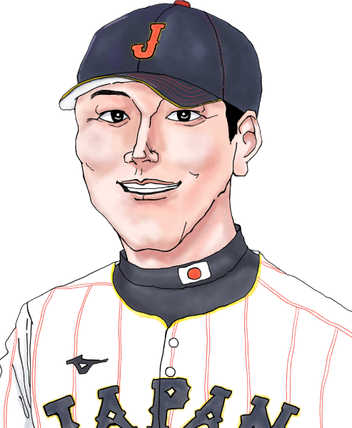 井端弘和さんのイラスト