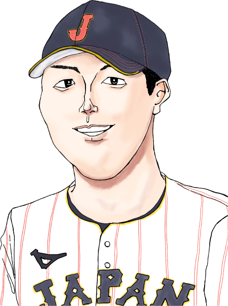 岡本和真さんのイラスト